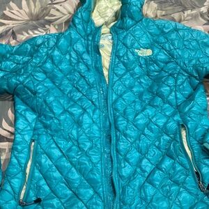 The North Face Women's Teal Quilted Ski Jacket